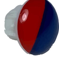 Marca Color Rojo/Azul Base 6,6 mm